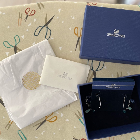 Swarovski Small Tonality Hoop Earrings - Picture 3 of 3